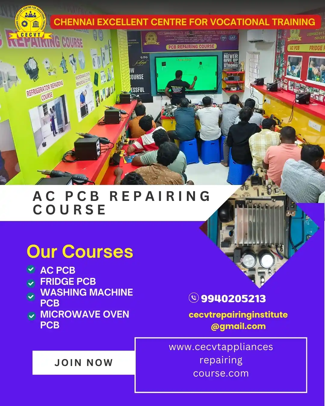 AC PCB Board Mechanic Course in New Delhi