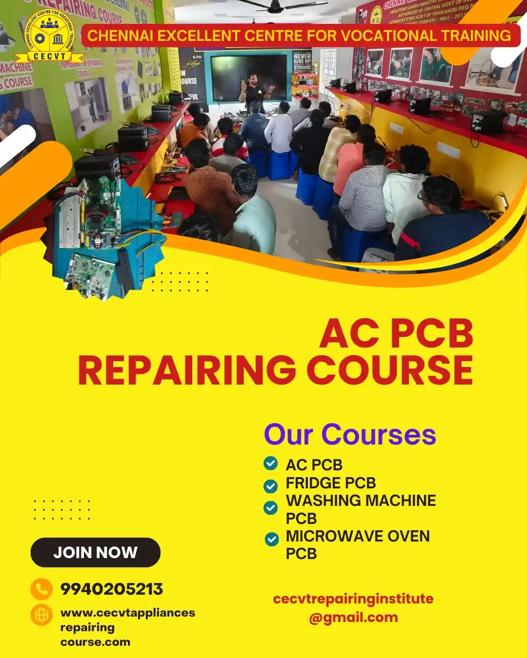 AC PCB Board Mechanic Course in New Delhi