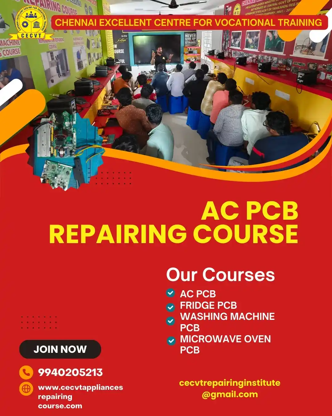 AC PCB Board Mechanic Course in New Delhi
