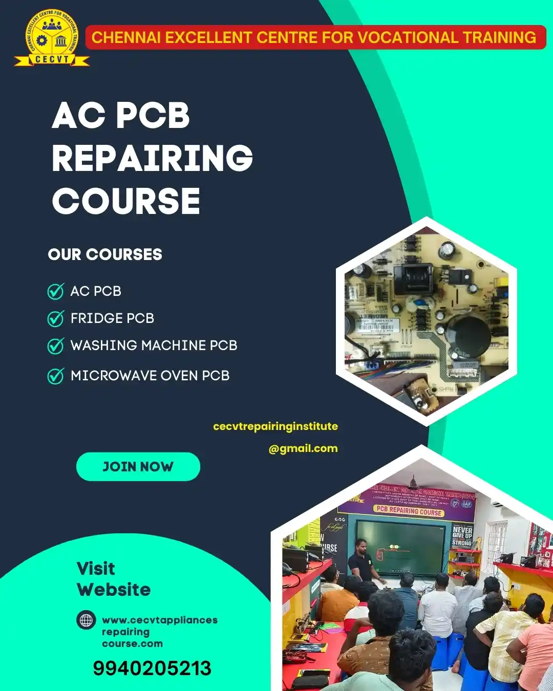 AC PCB Board Mechanic Course in North East Delhi