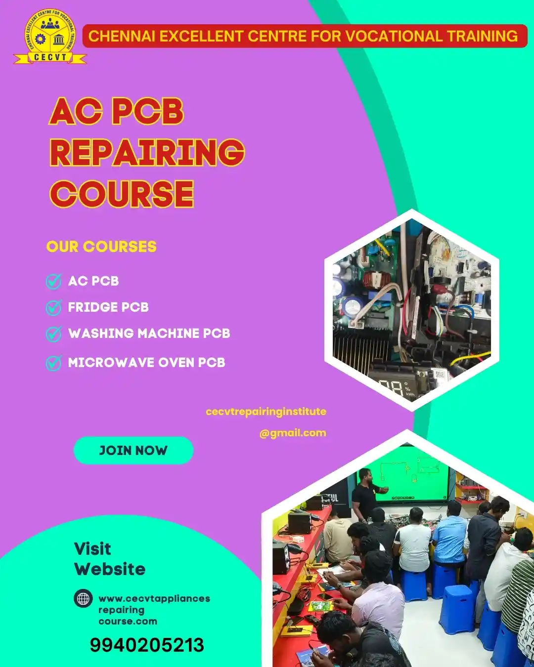 AC PCB Board Mechanic Course in North East Delhi