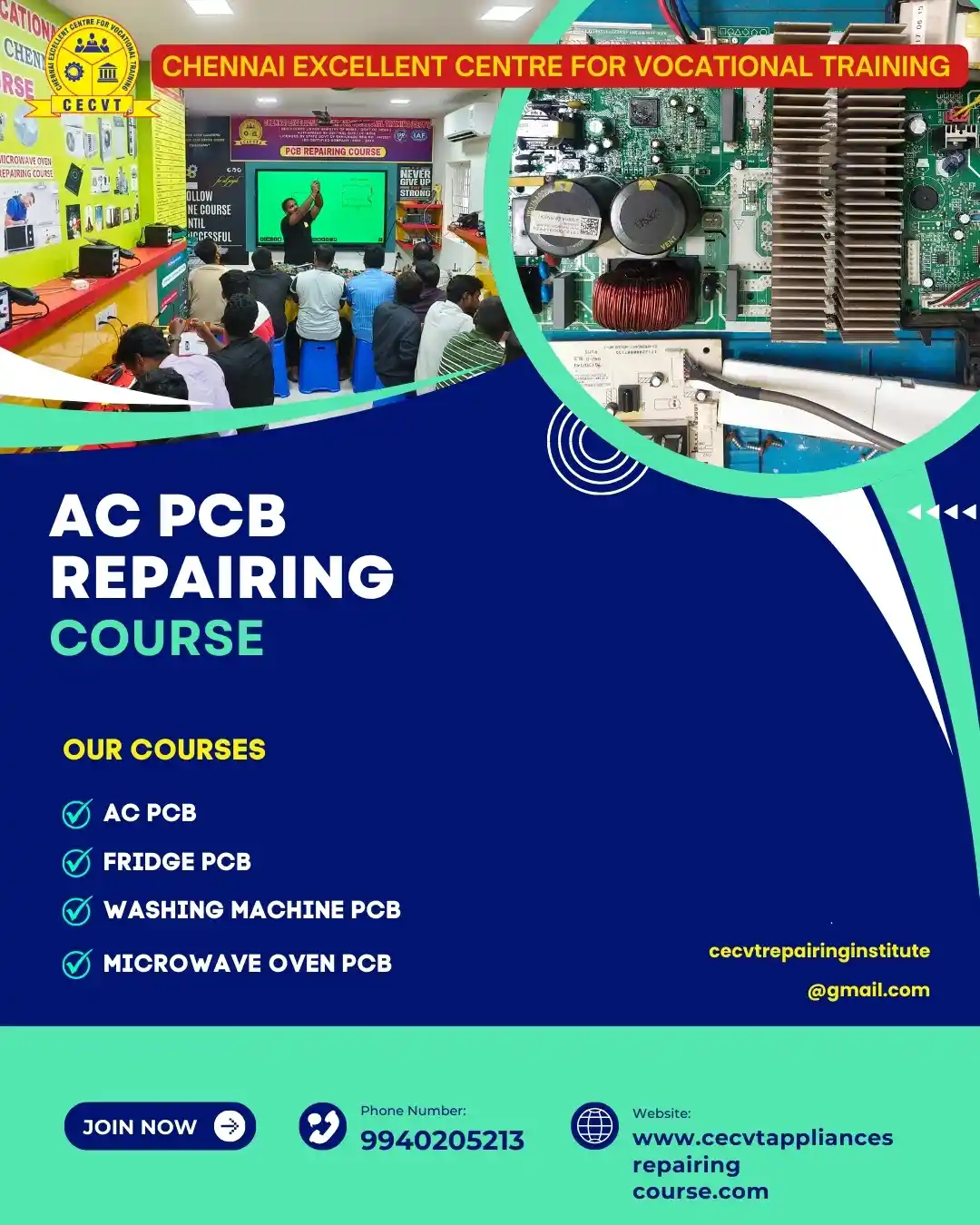 AC PCB Board Mechanic Course in North East Delhi