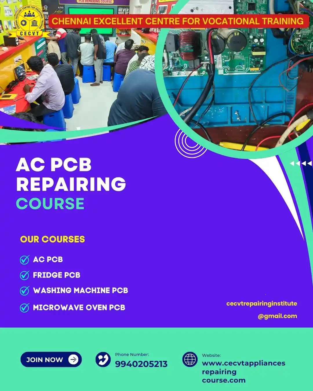 AC PCB Board Mechanic Course in North West Delhi