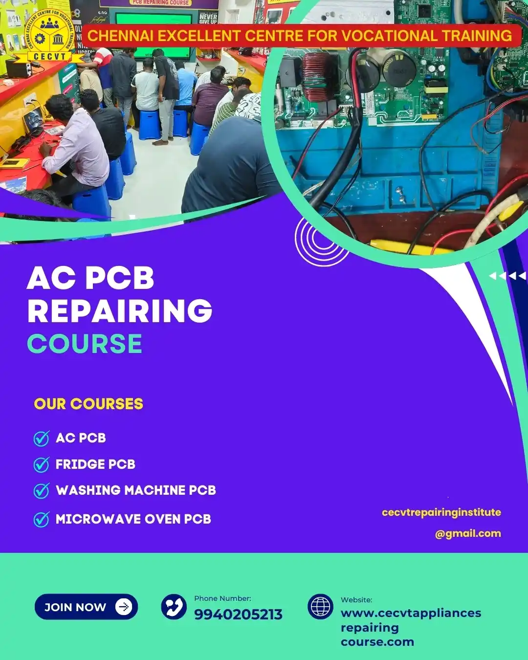 AC PCB Repairing Course in Andrews Ganj