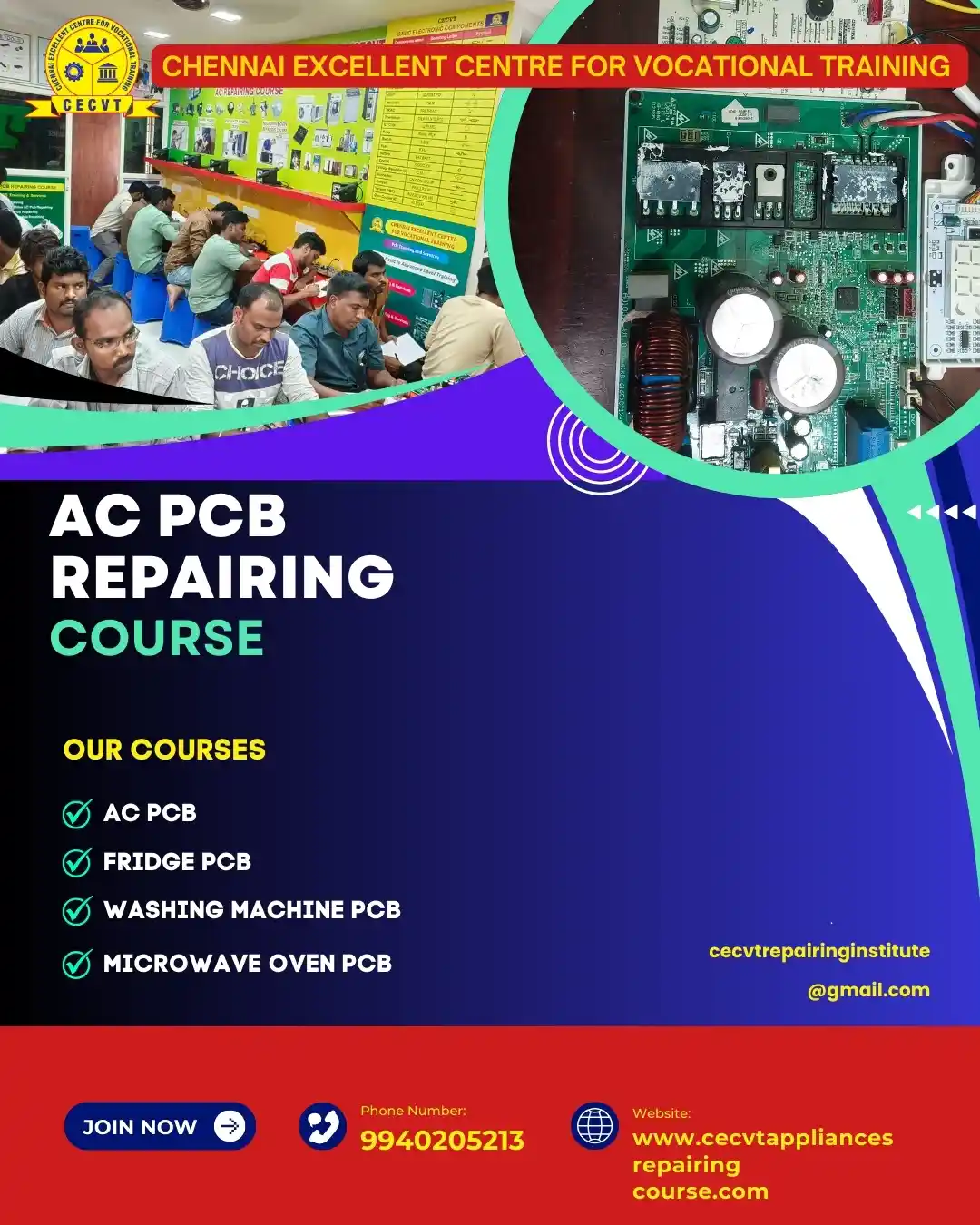 AC PCB Board Mechanic Course in North West Delhi