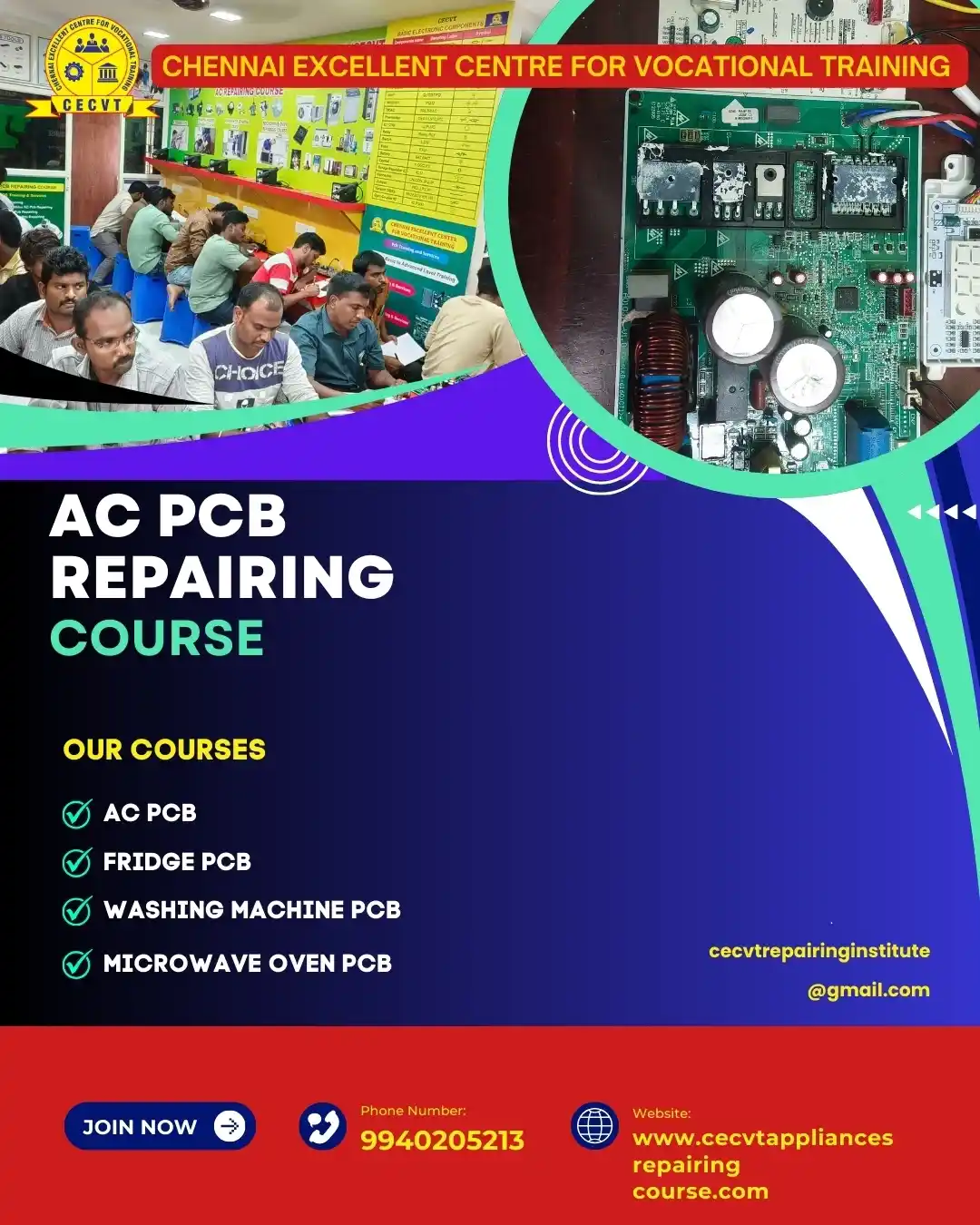 AC PCB Repairing Course in Sribhumi, Assam