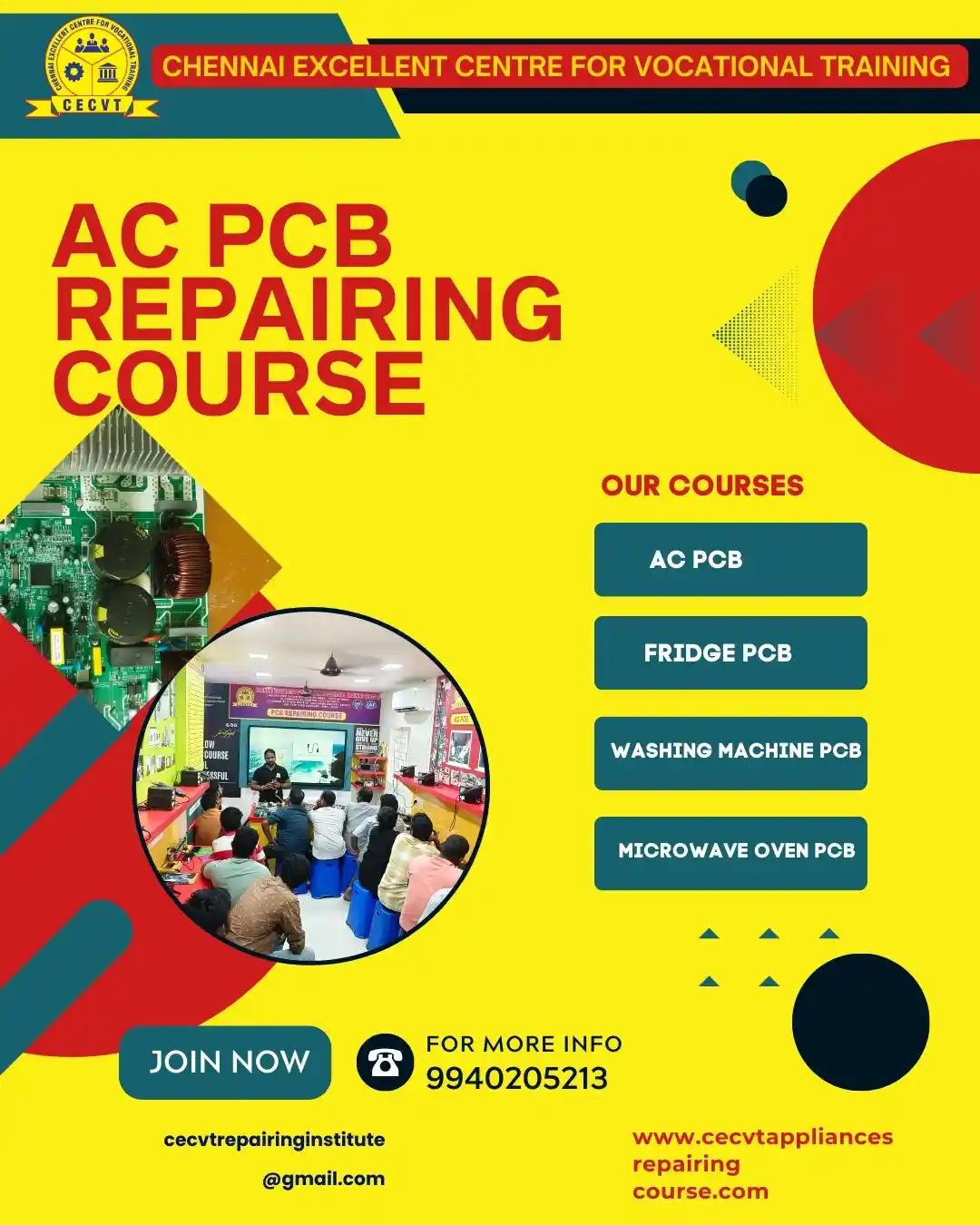 AC PCB Board Mechanic Course in North West Delhi