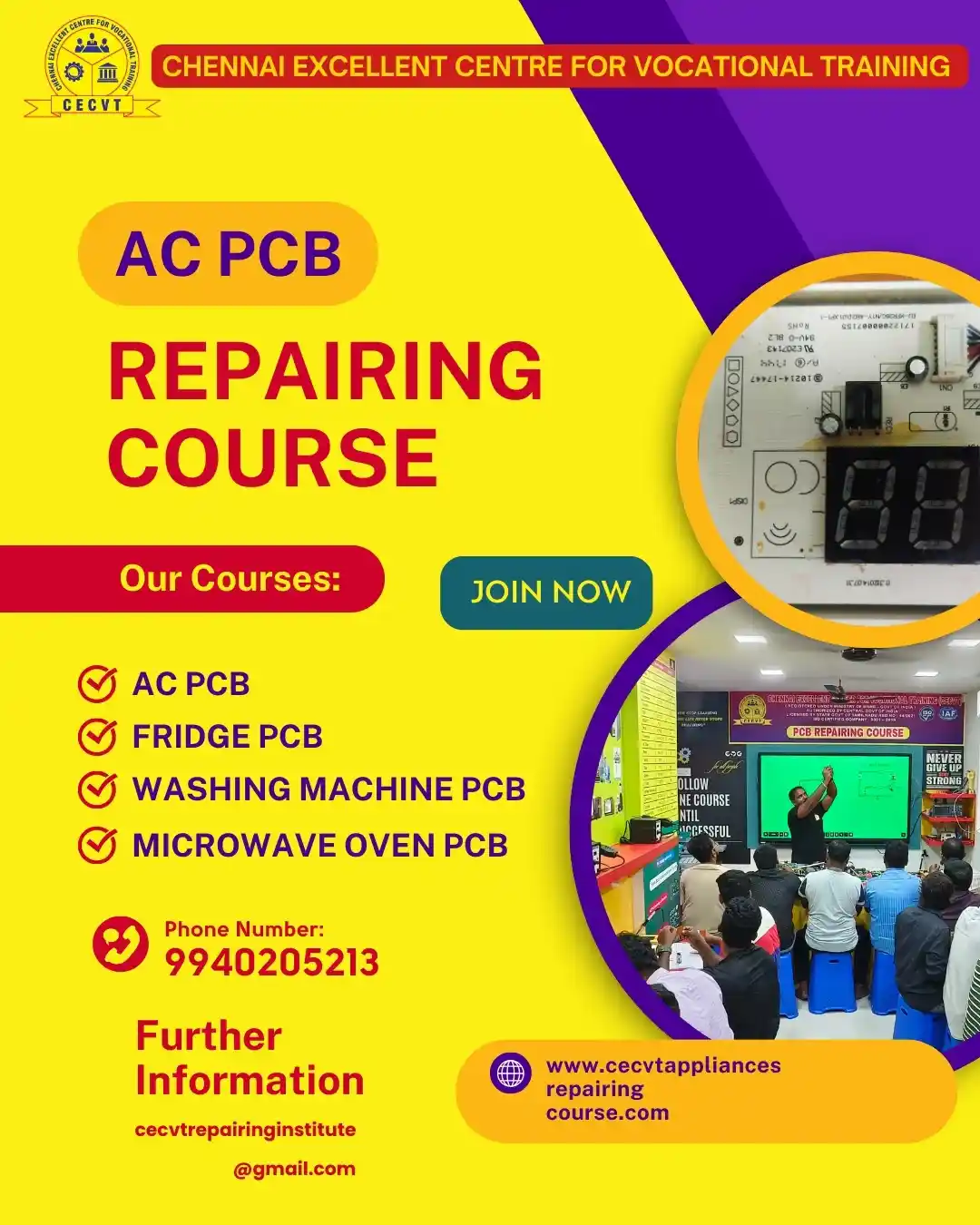AC PCB Board Mechanic Course in South East Delhi