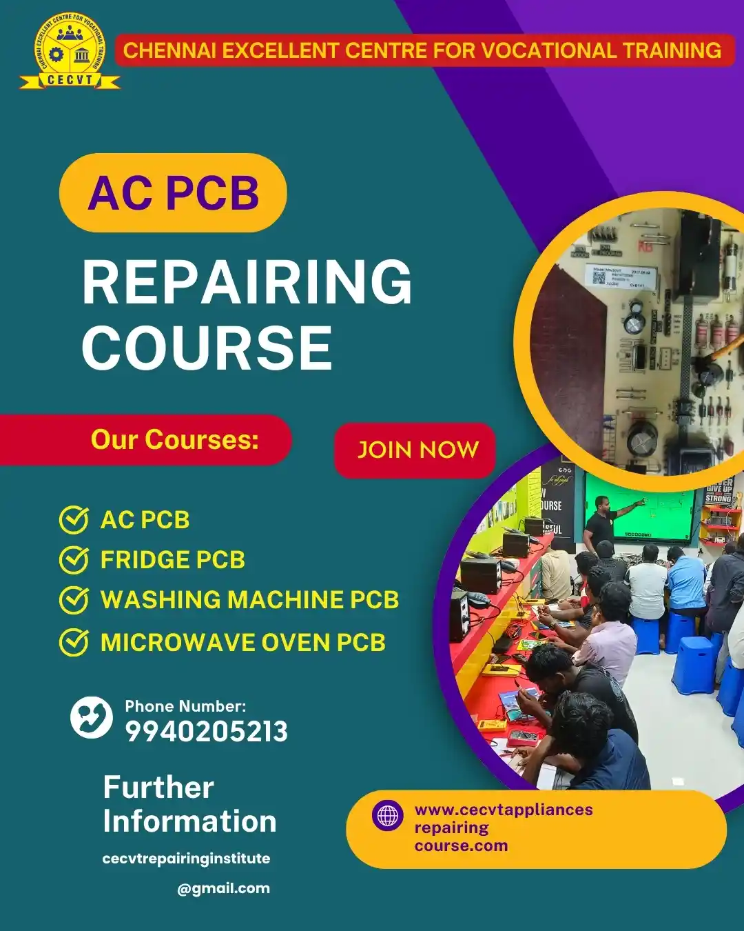 AC PCB Board Mechanic Course in South East Delhi