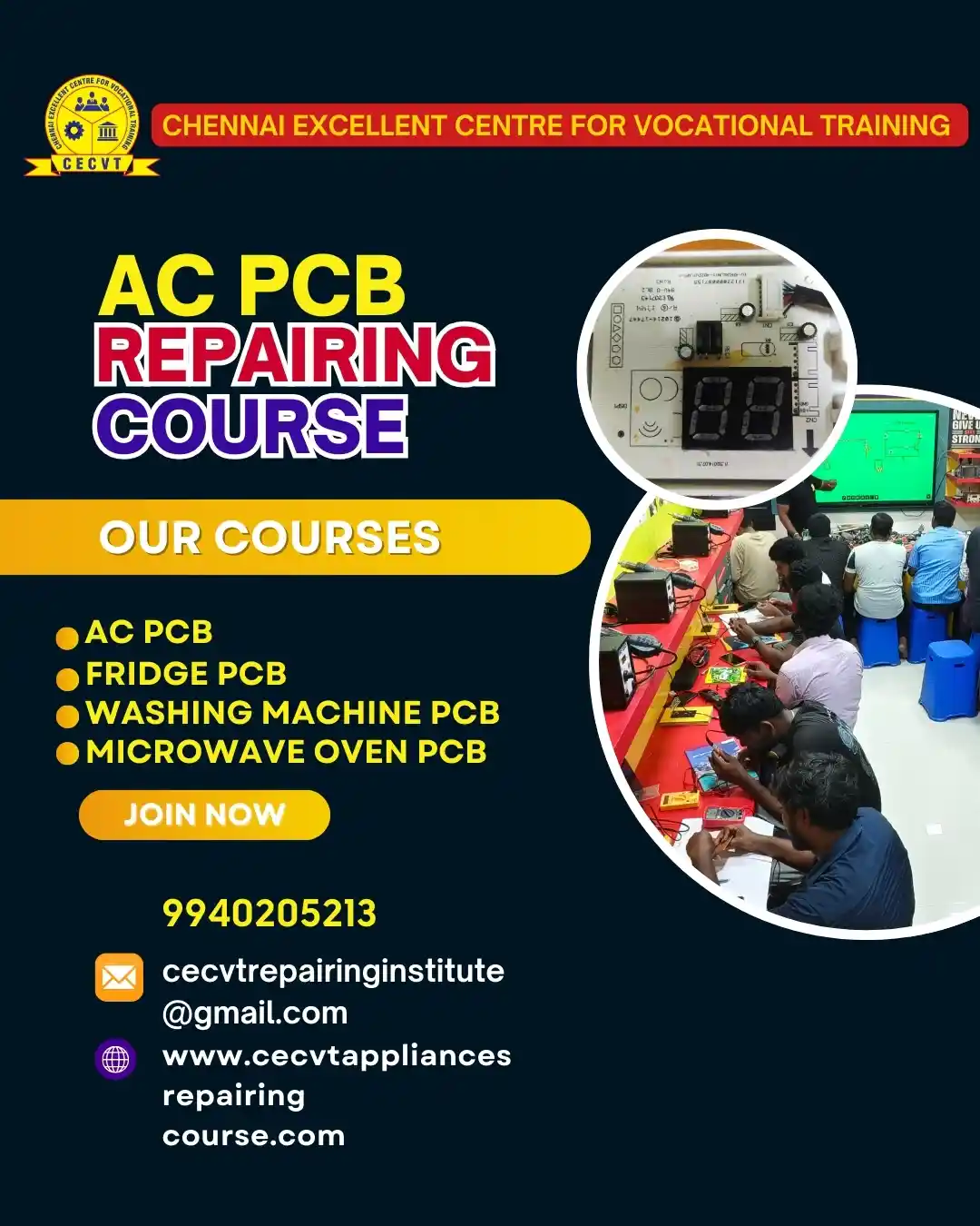AC PCB Board Mechanic Course in Alipurduar West Bengal