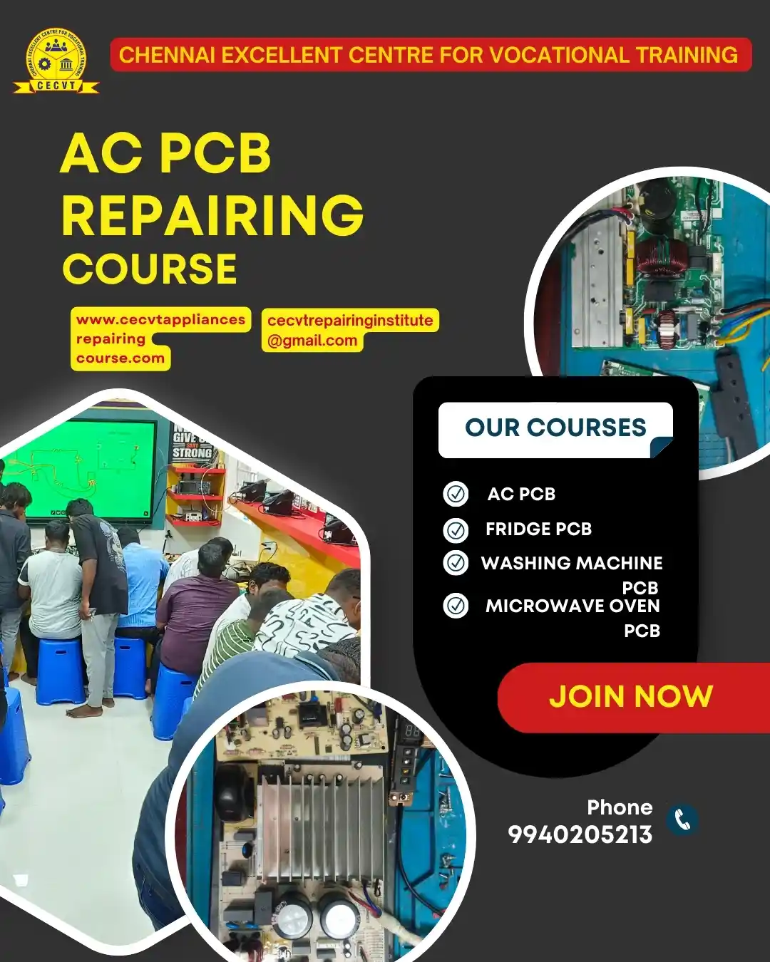 AC PCB Board Mechanic Course in Bankura West Bengal