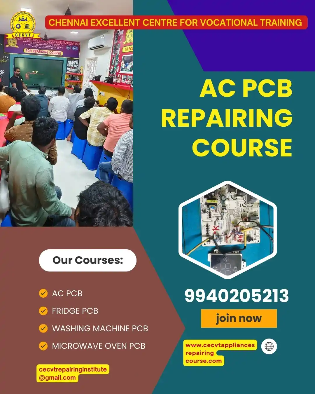 AC PCB Board Mechanic Course in Bankura West Bengal