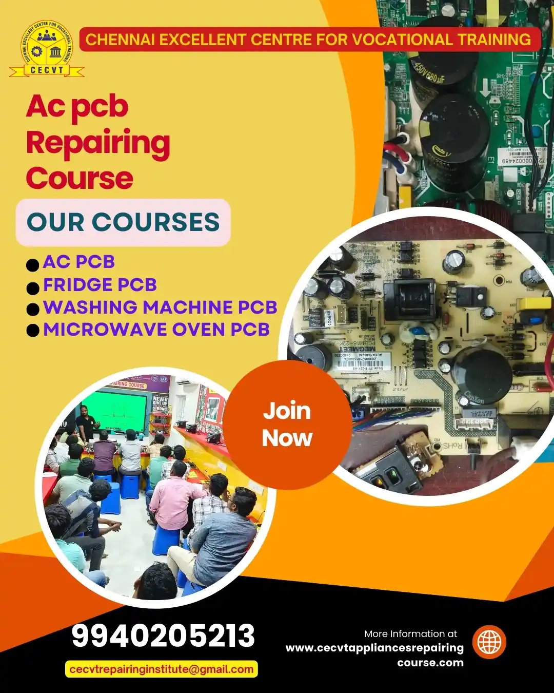 AC PCB Board Mechanic Course in Purba Bardhaman West Bengal
