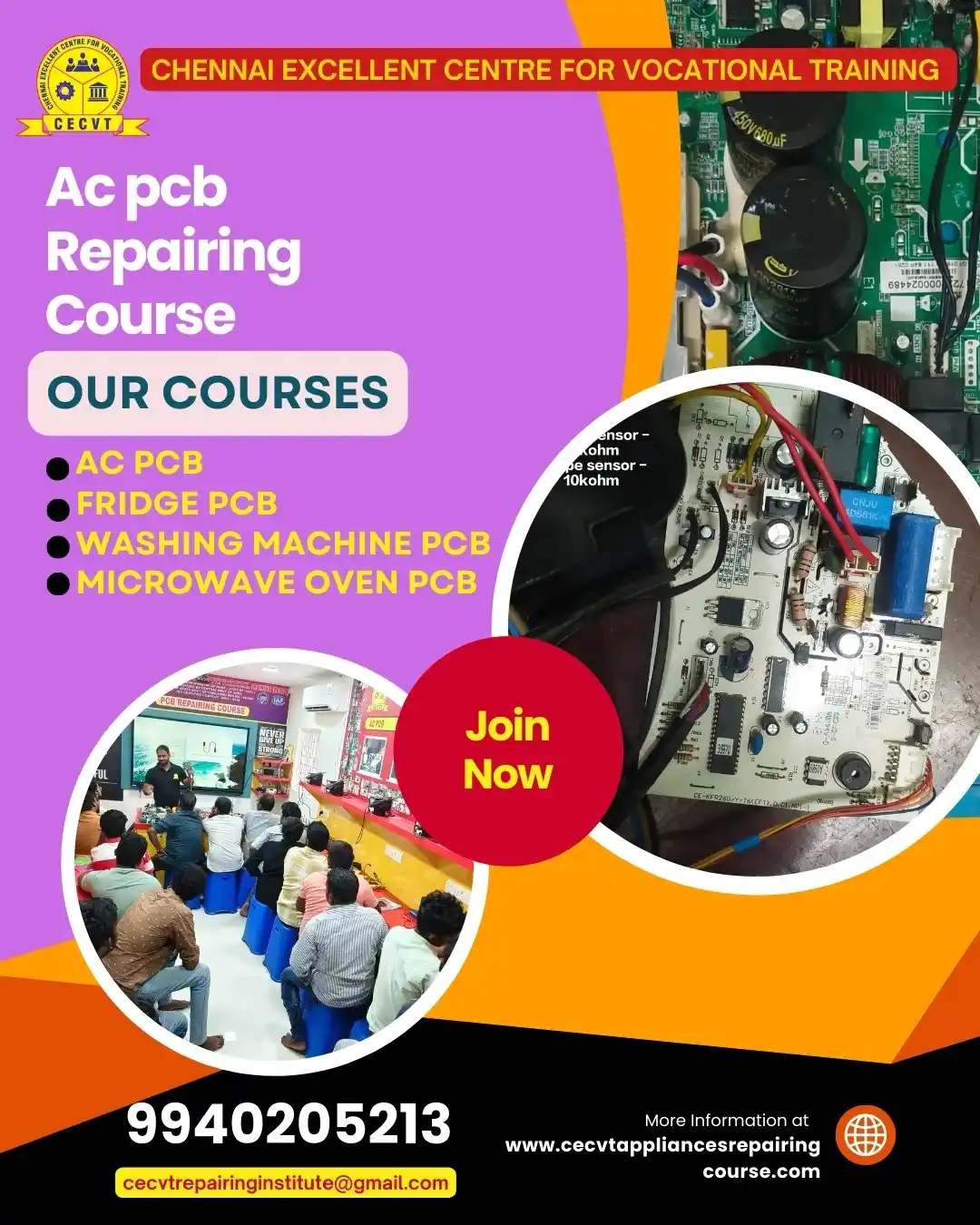 AC PCB Repairing Course in Atasu