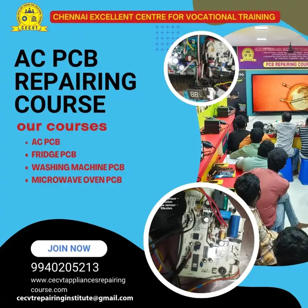 AC PCB Board Mechanic Course in Khairthal Tijara Rajasthan