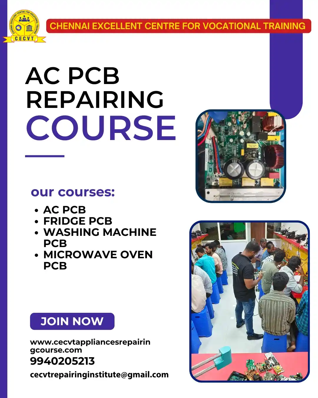 AC PCB Board Mechanic Course in Kaushambi Uttar Pradesh