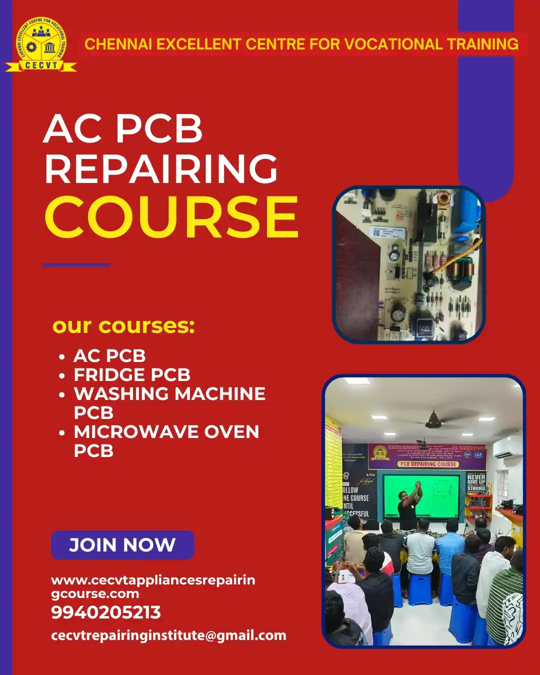 AC PCB Board Mechanic Course in Kaushambi Uttar Pradesh