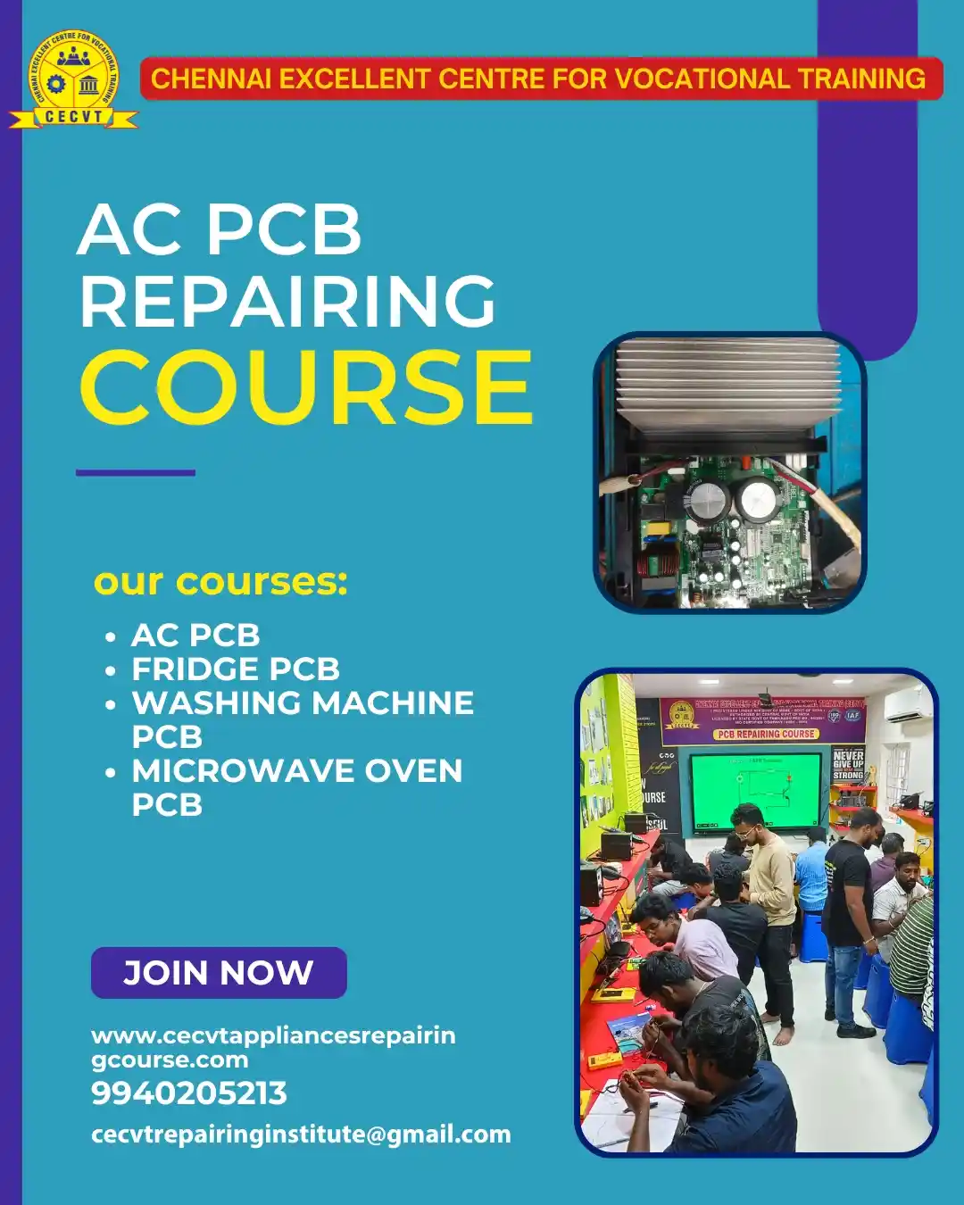 AC PCB Board Mechanic Course in Kaushambi Uttar Pradesh AC PCB Board Mechanic Course in Kaushambi Uttar Pradesh