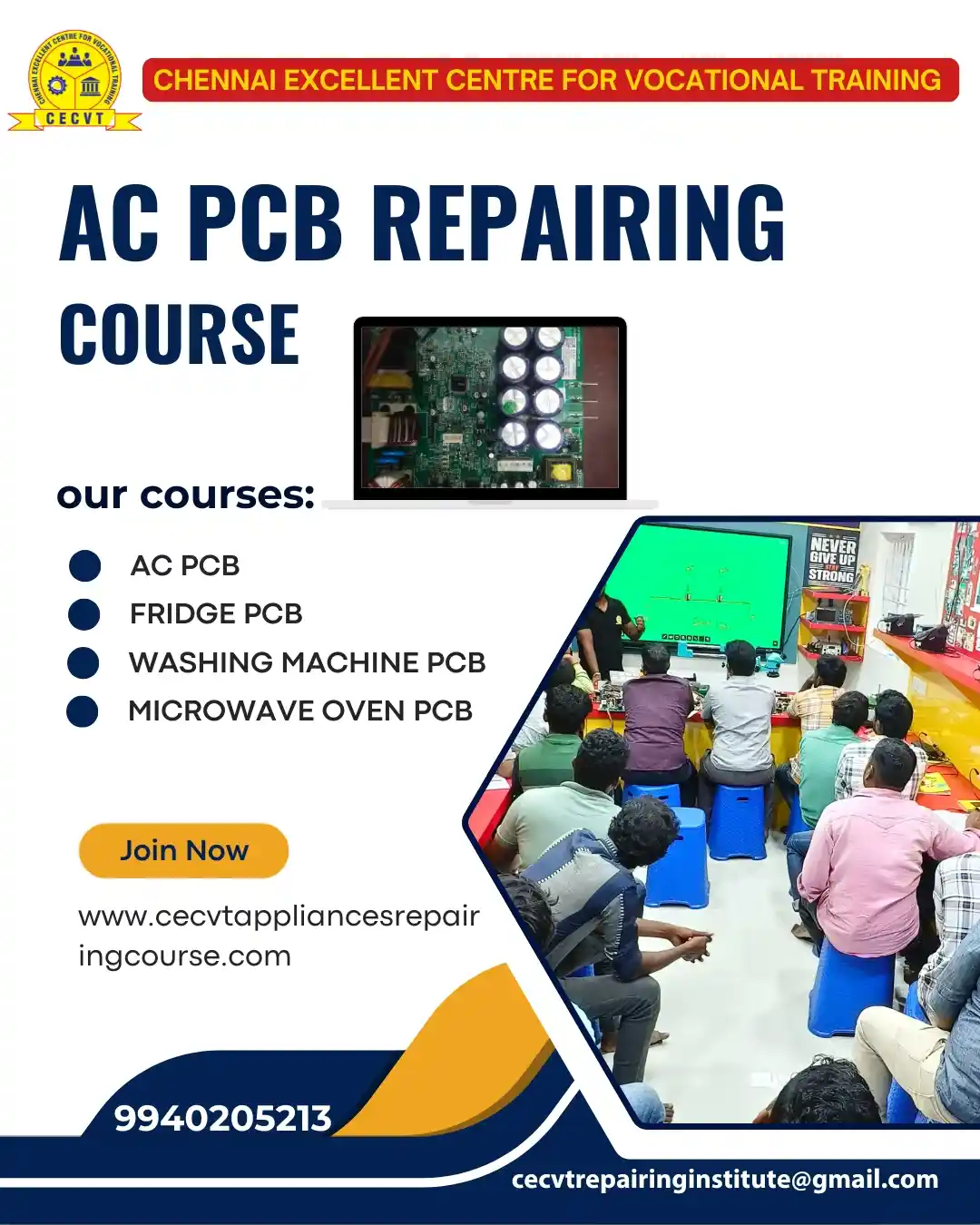 AC PCB Board Mechanic Course in Kushinagar Uttar Pradesh