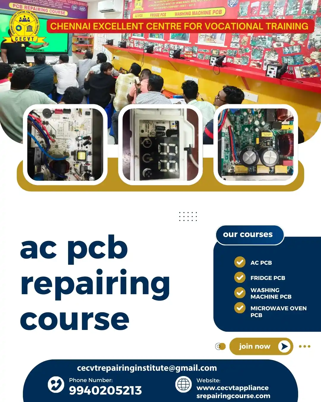 AC PCB Board Mechanic Course in Kushinagar Uttar Pradesh