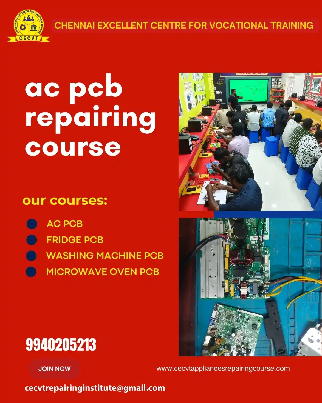 AC PCB Board Mechanic Course in Shamli Uttar Pradesh