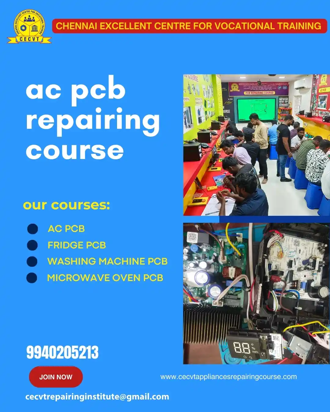 AC PCB Board Mechanic Course in Shamli Uttar Pradesh