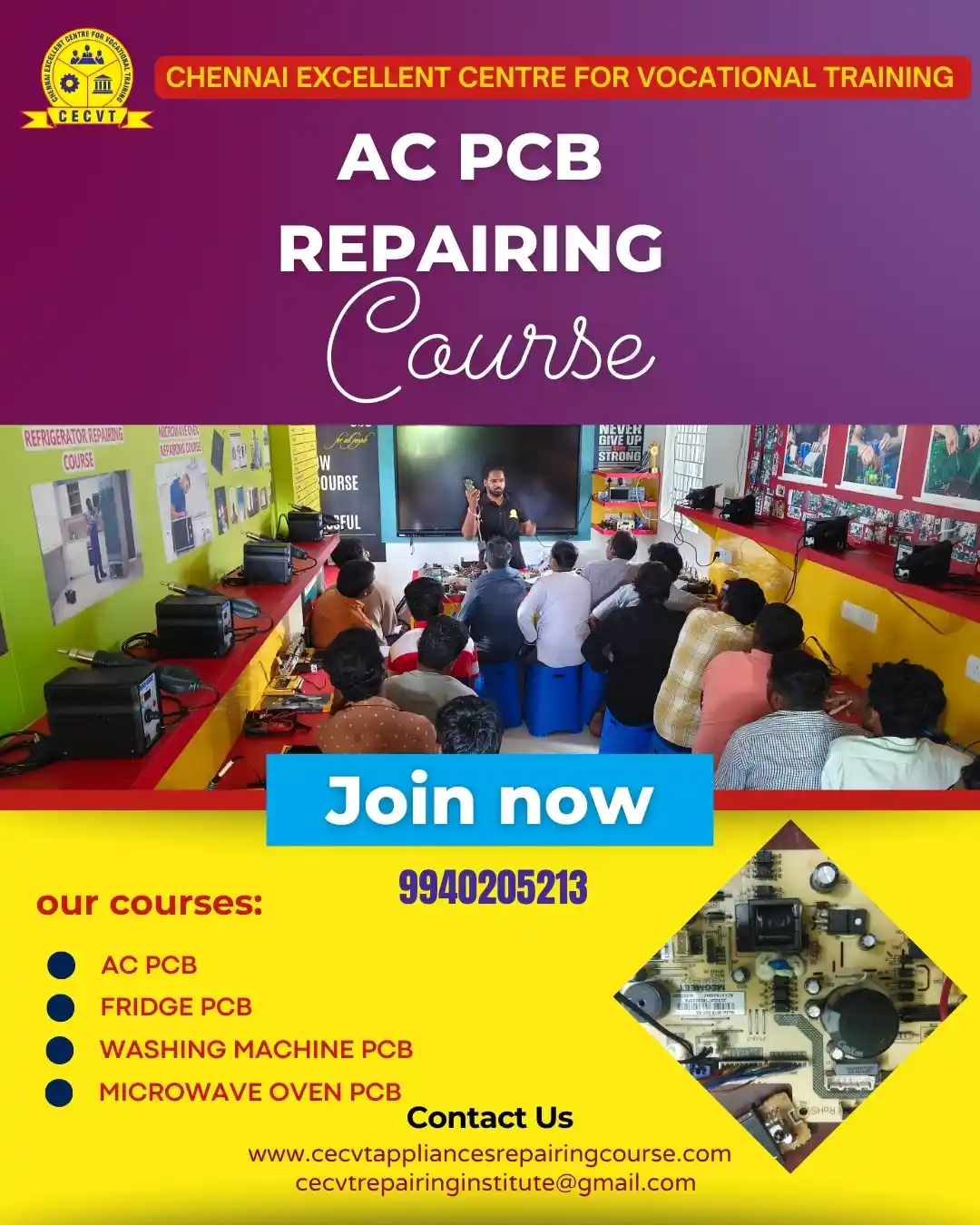 AC PCB Board Mechanic Course in Shamli Uttar Pradesh