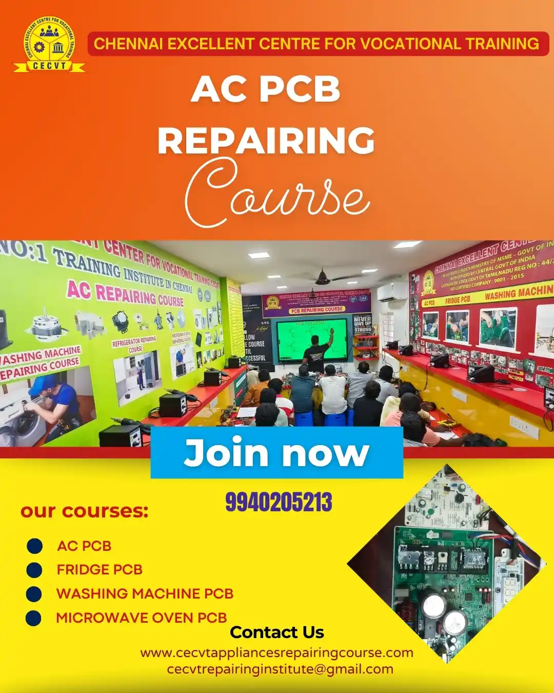 AC PCB Board Mechanic Course in Shamli Uttar Pradesh