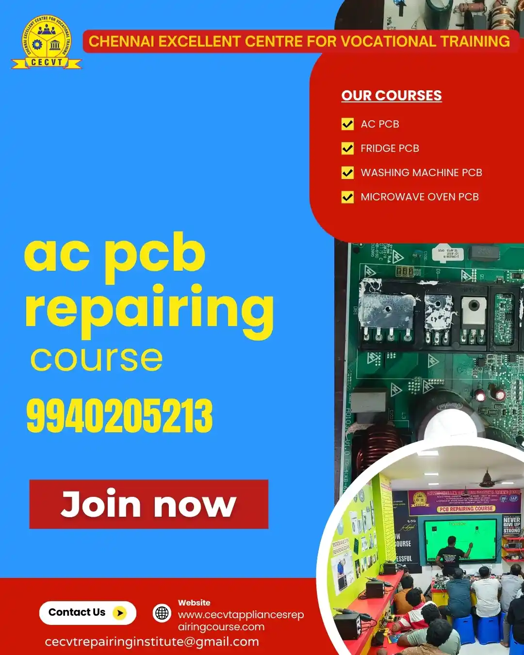 AC PCB Board Mechanic Course in Coimbatore Tamil Nadu
