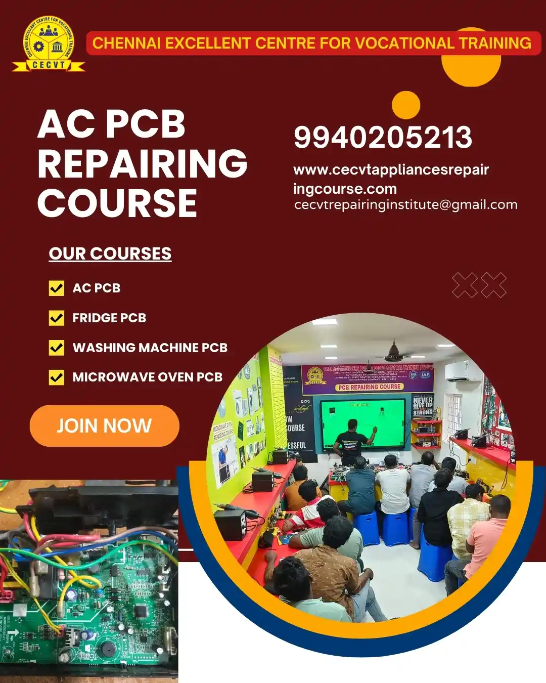 AC PCB Board Mechanic Course in Cuddalore Tamil Nadu