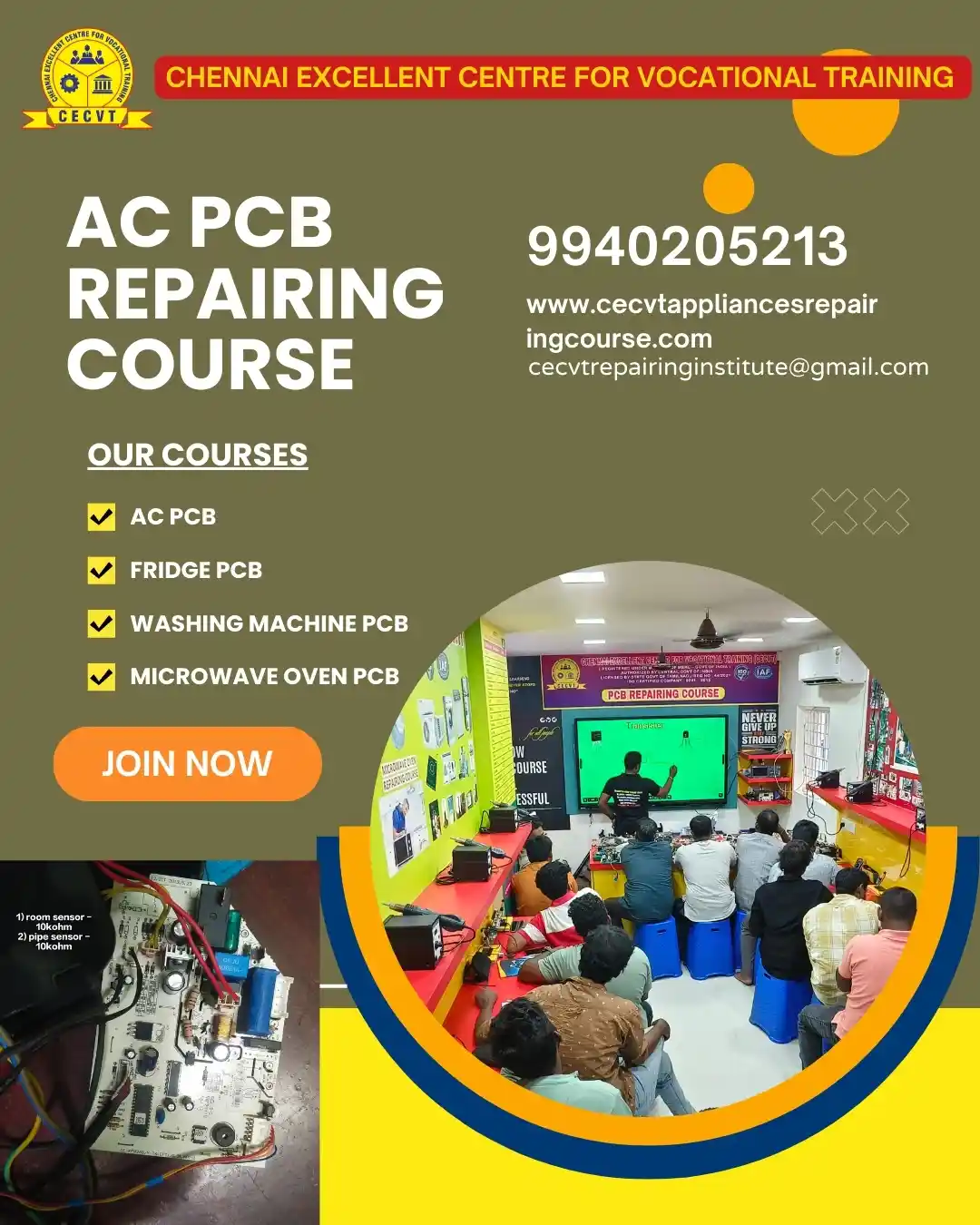 AC PCB Board Mechanic Course in Cuddalore Tamil Nadu