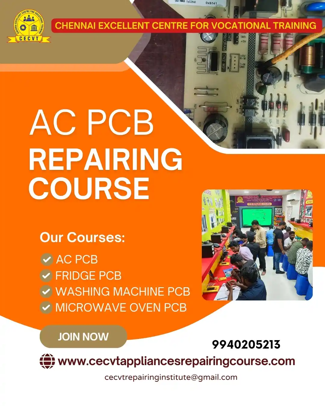 AC PCB Board Mechanic Course in Fatehpur Uttar Pradesh
