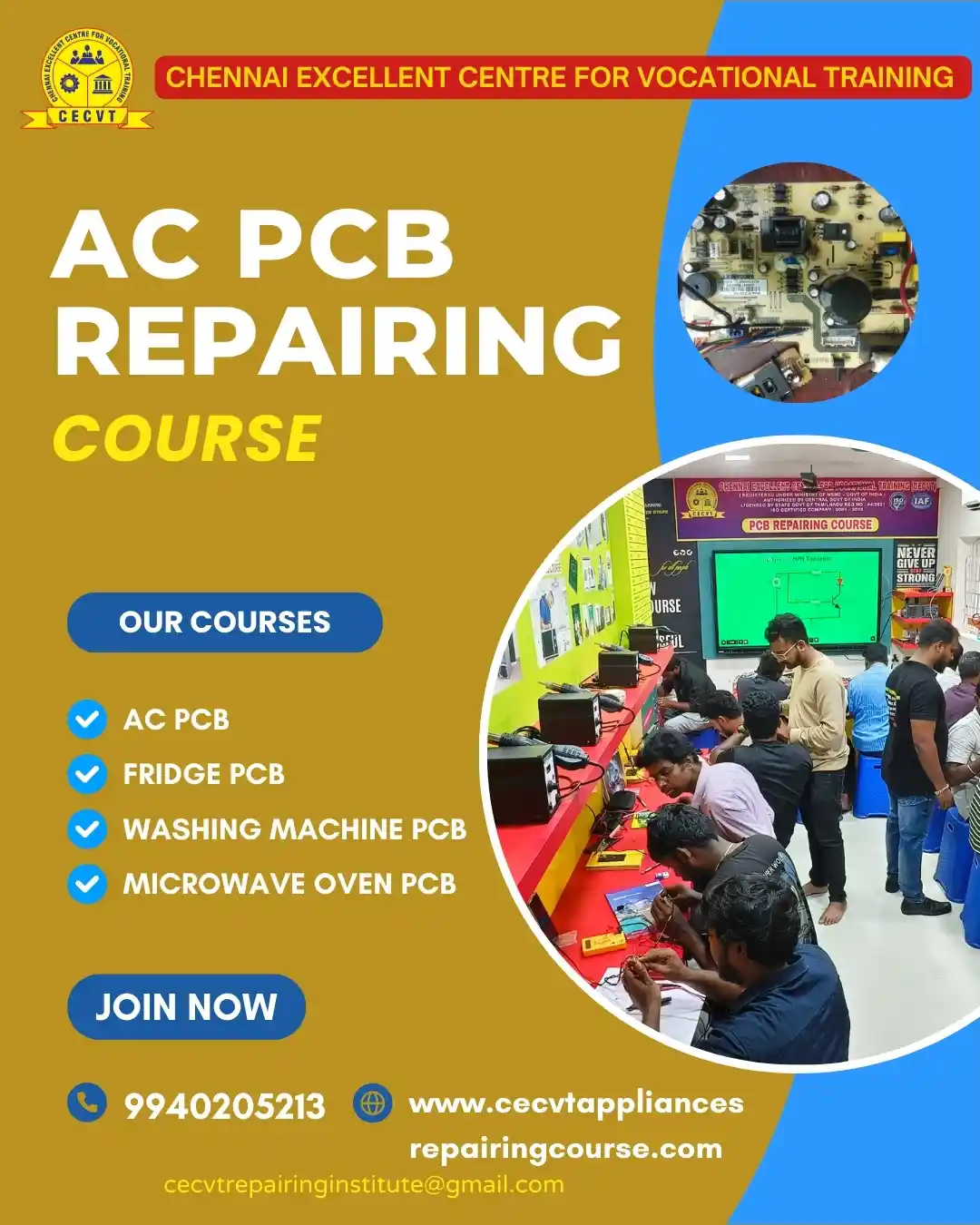 AC PCB Board Mechanic Course in Fatehpur Uttar Pradesh