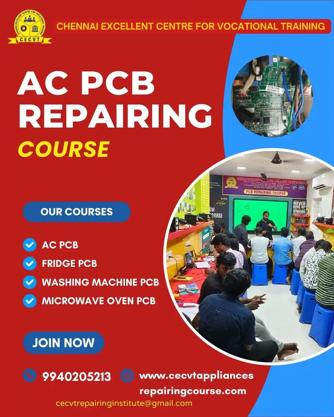 AC PCB Board Mechanic Course in Fatehpur Uttar Pradesh
