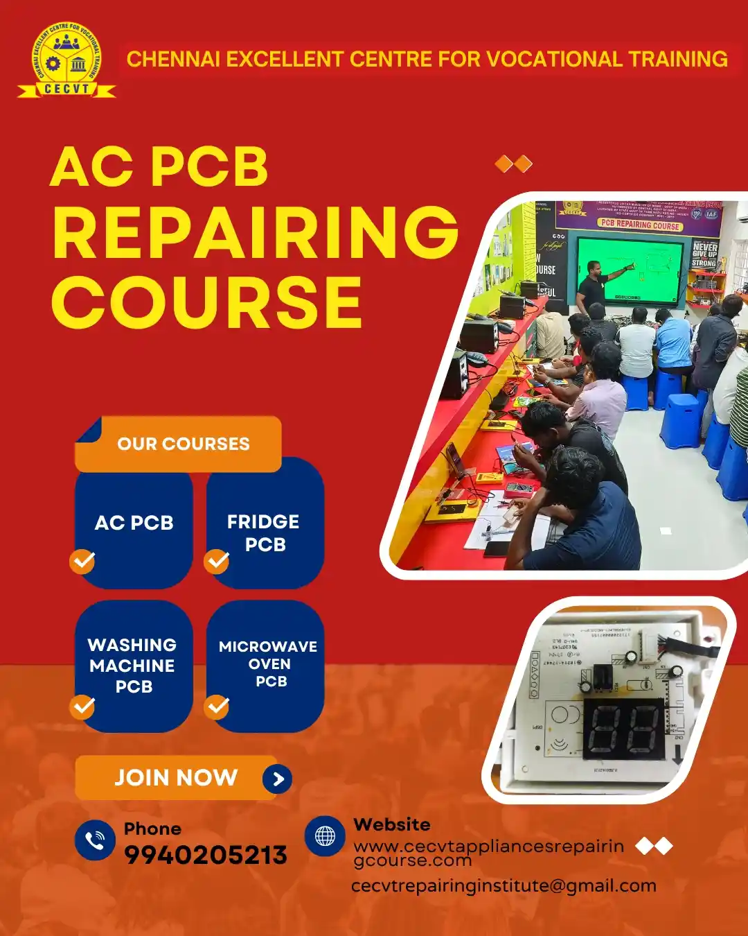 AC PCB Board Mechanic Course in Varanasi Uttar Pradesh