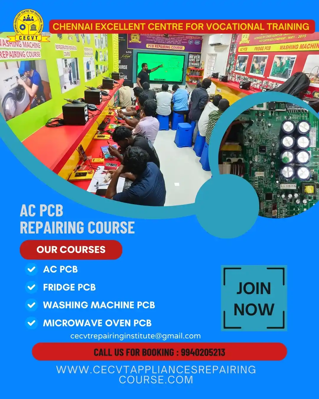 AC PCB Board Mechanic Course in Siddharthnagar Uttar Pradesh