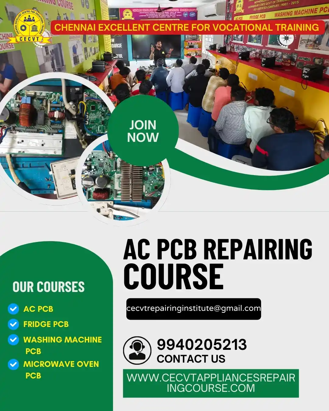 AC PCB Board Mechanic Course in Pratapgarh Uttar Pradesh