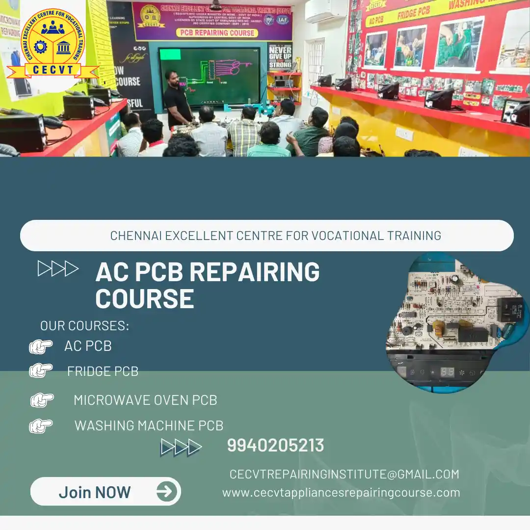 AC PCB Board Mechanic Course in Appliances PCB Repairing Course in Perambalur Tamil Nadu
