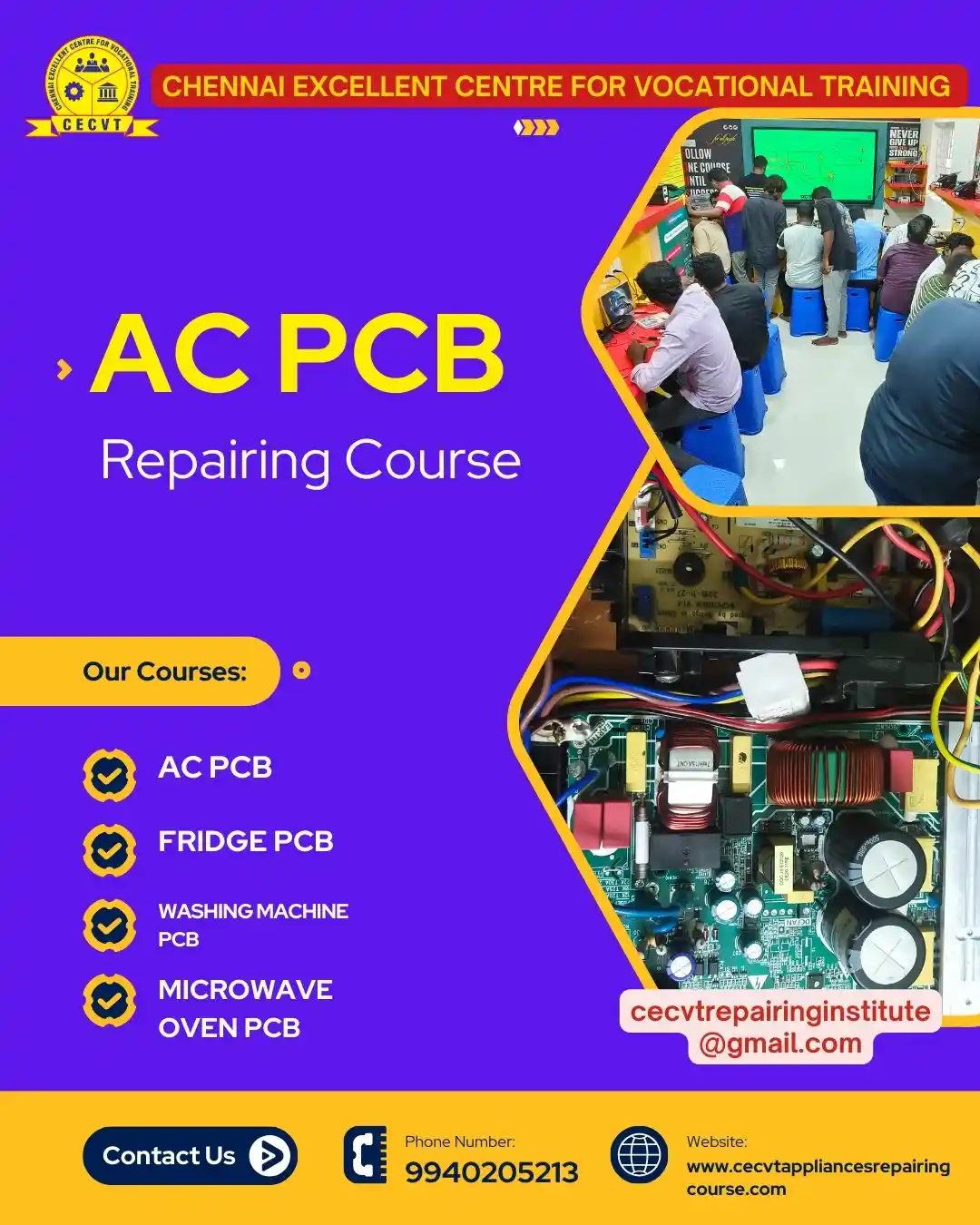 AC PCB Board Mechanic Course in Nabarangpur Odisha