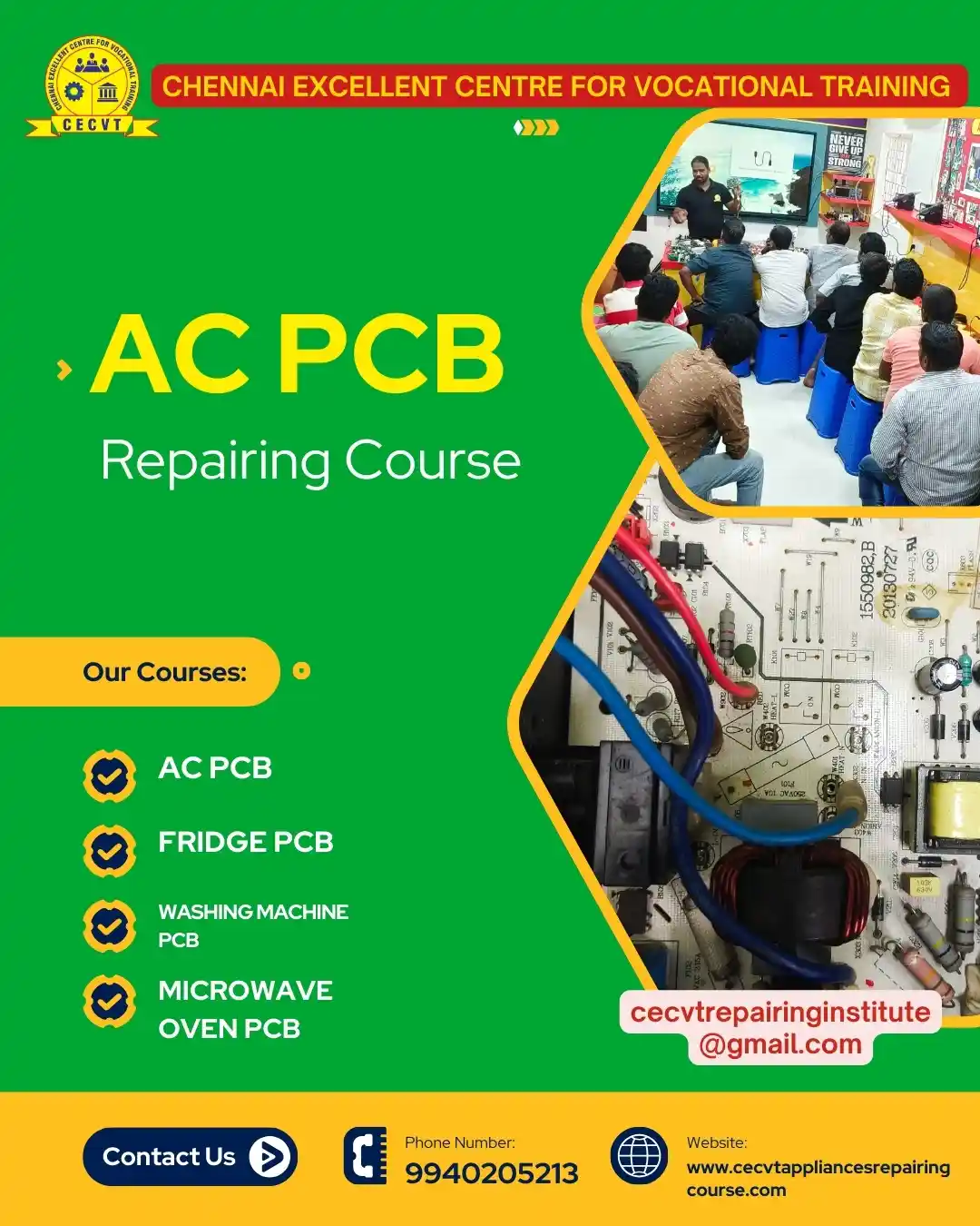 AC PCB Board Mechanic Course in Nabarangpur Odisha