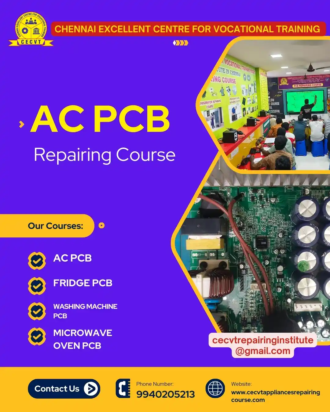 AC PCB Board Mechanic Course in Nabarangpur Odisha
