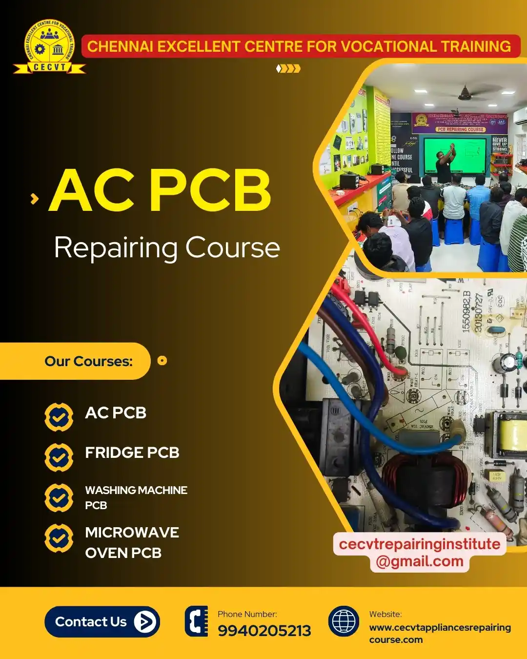 AC PCB Board Mechanic Course in Nabarangpur Odisha