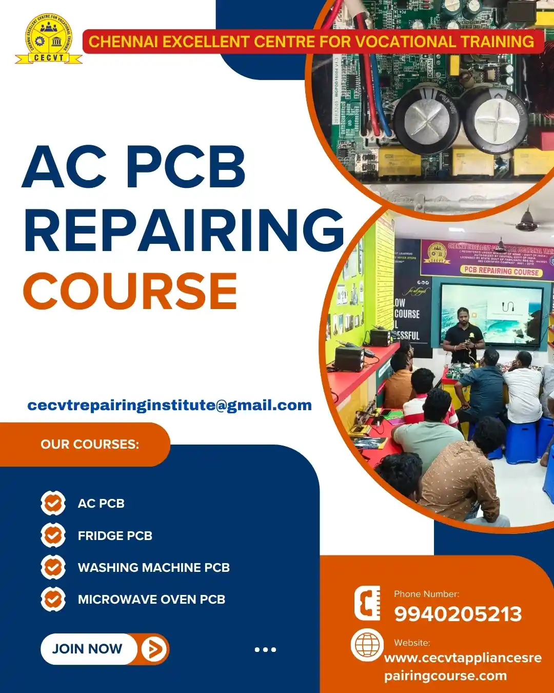 AC PCB Board Mechanic Course in Nayagarh Odisha