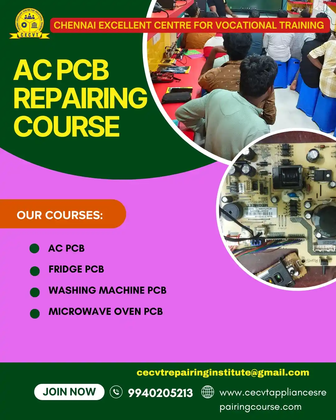 AC PCB Board Mechanic Course in Nuapada Odisha