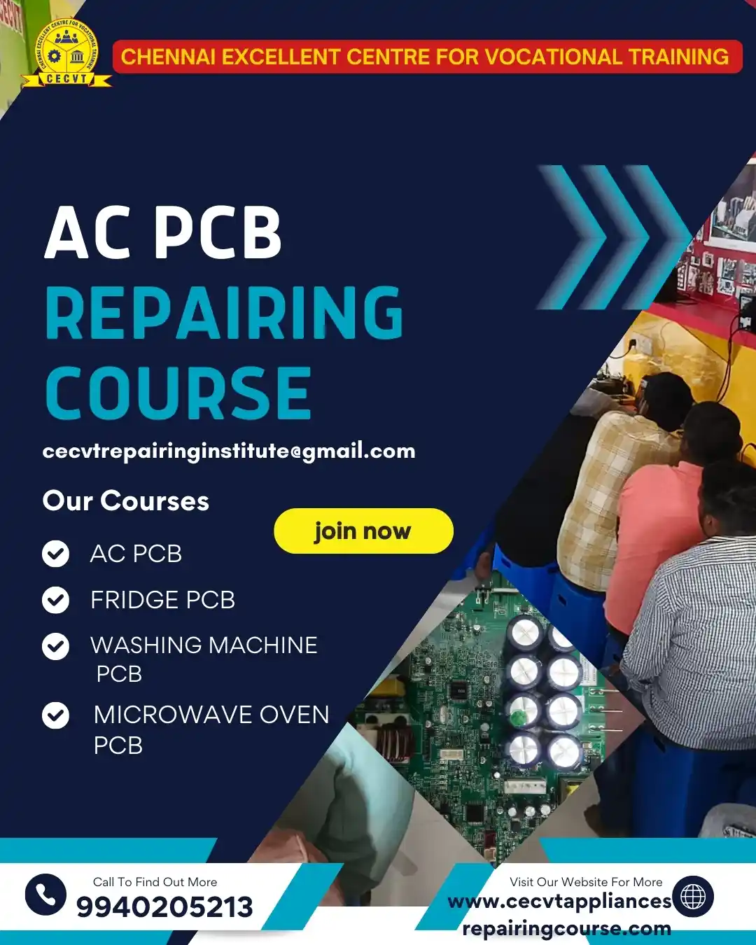 AC PCB Board Mechanic Course in Rayagada Odisha