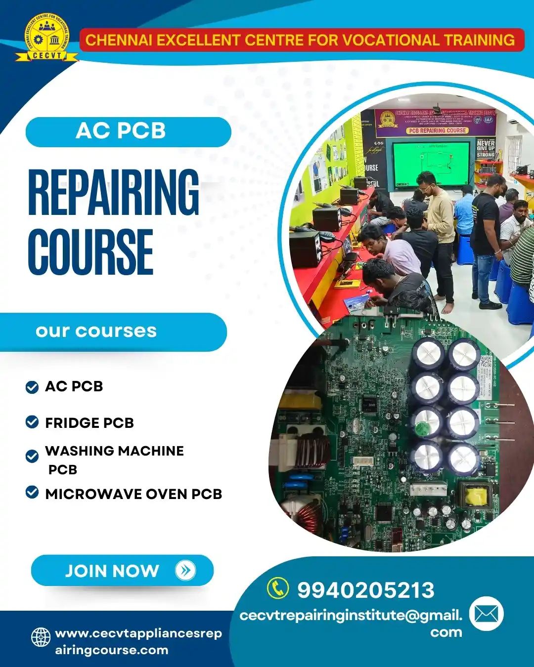 AC PCB Board Mechanic Course in Sundargarh Odisha