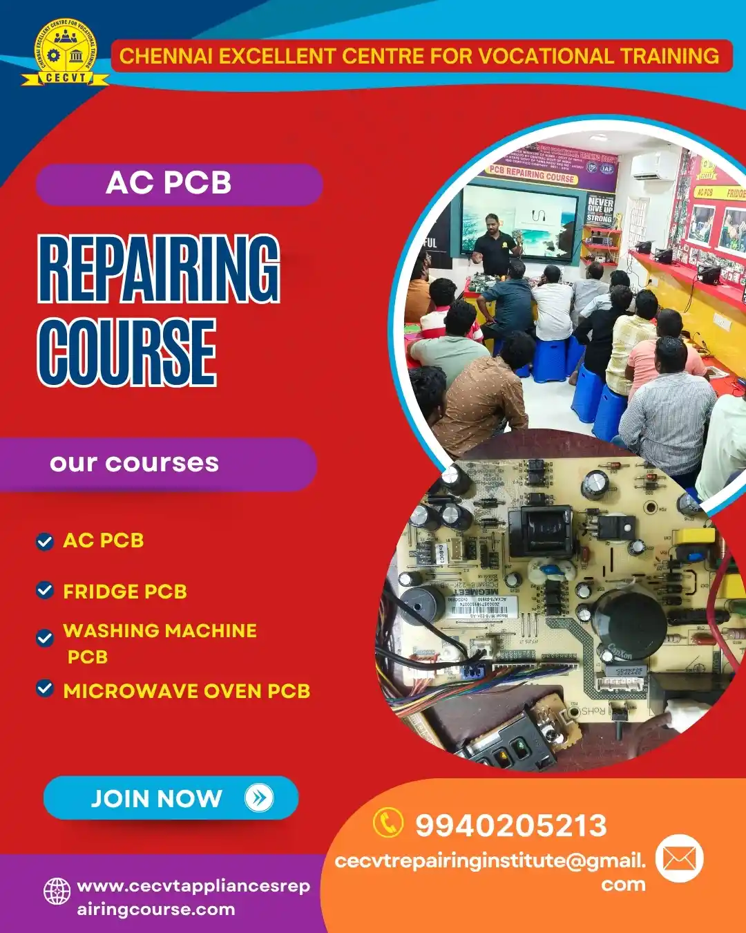 AC PCB Board Mechanic Course in Sundargarh Odisha