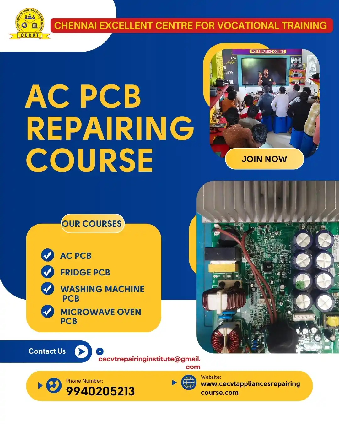 AC PCB Board Mechanic Course in Chümoukedima Nagaland