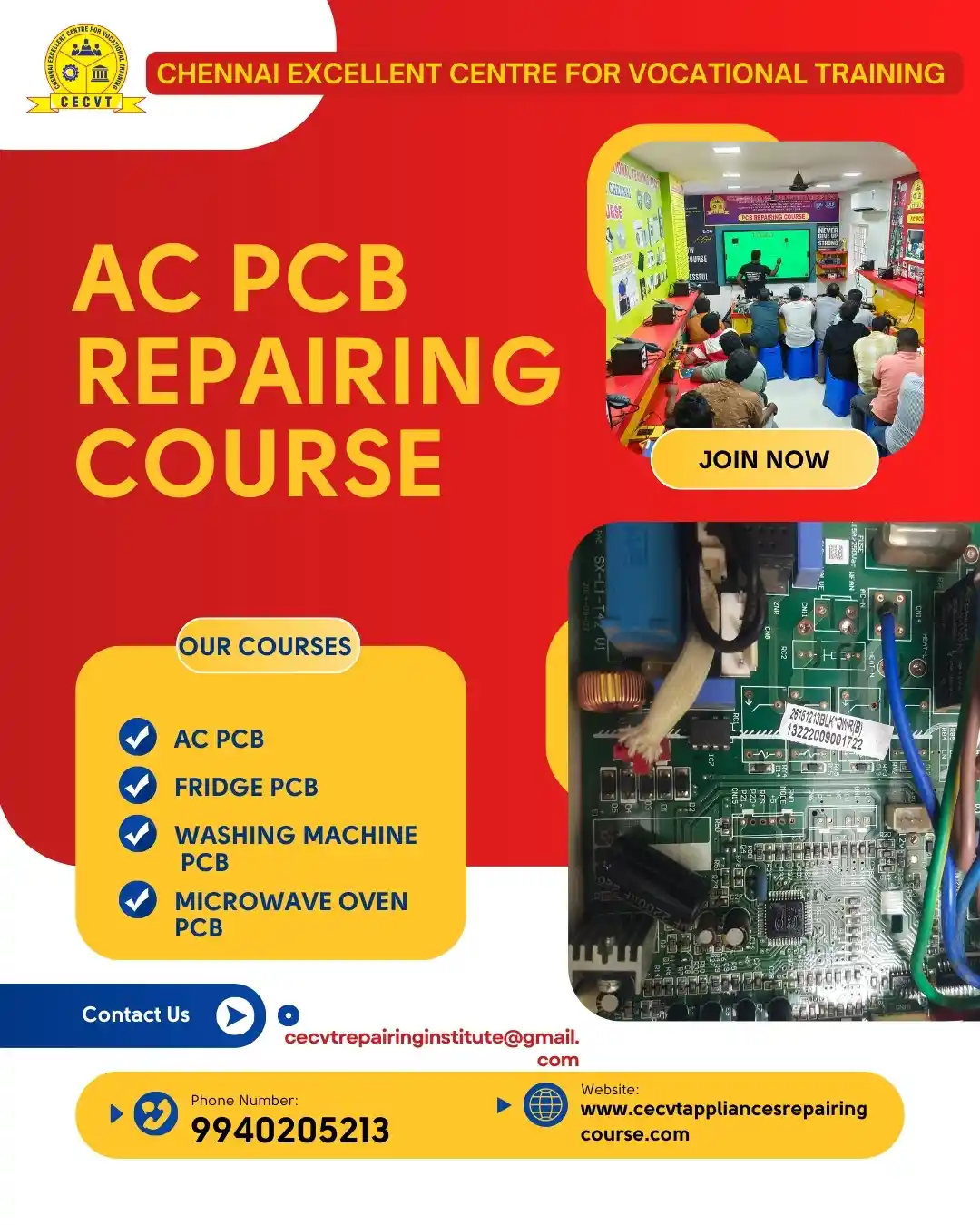 AC PCB Board Mechanic Course in Chümoukedima Nagaland