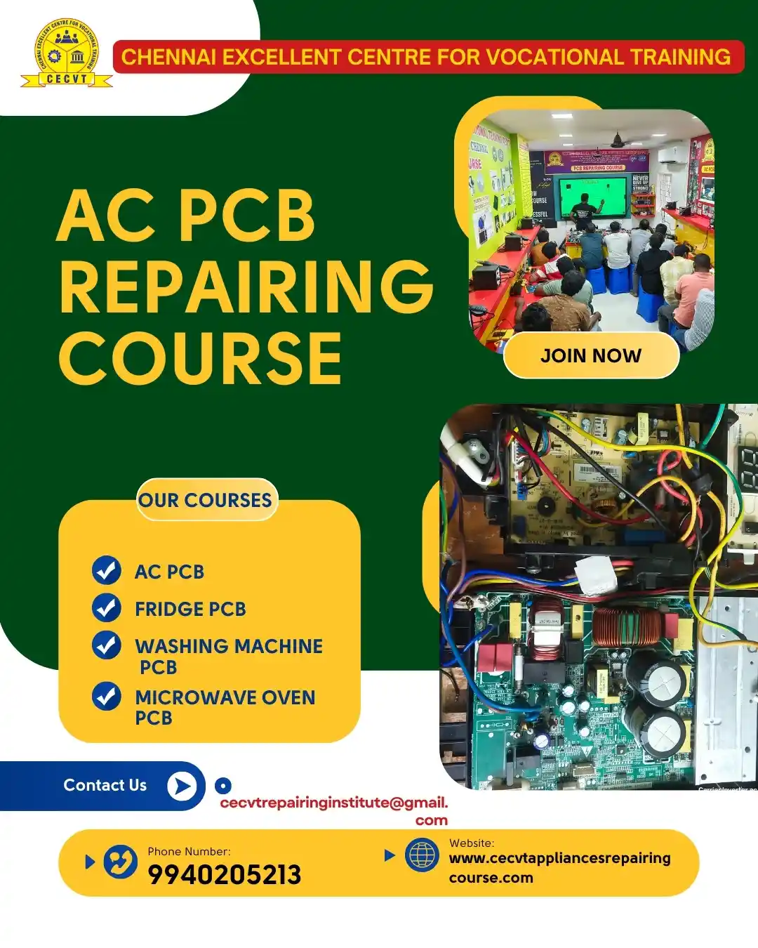 AC PCB Board Mechanic Course in Chümoukedima Nagaland
